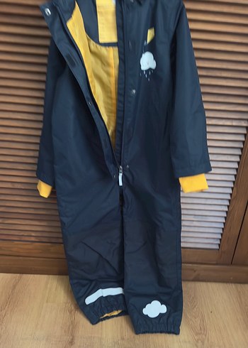 Tchibo fermuarlı cırt cırtlı laci Erkek Bebek  Tulumu yağmurluk - Görsel 4