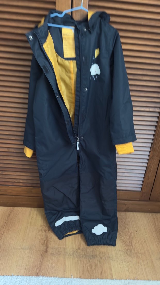 Tchibo fermuarlı cırt cırtlı laci Erkek Bebek  Tulumu yağmurluk - Görsel 4