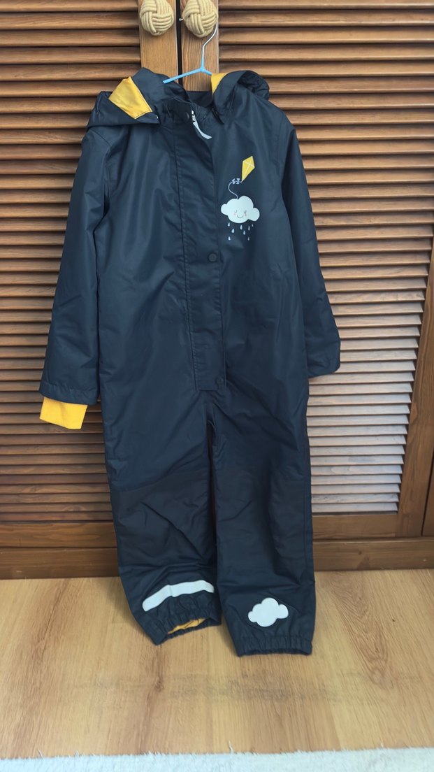 Tchibo fermuarlı cırt cırtlı laci Erkek Bebek  Tulumu yağmurluk - Görsel 2