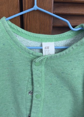 H&M Düğmeli Yeşil Bebek Tulum