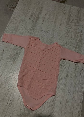 Pembe Uzun Kollu Bebek Body - Görsel 2