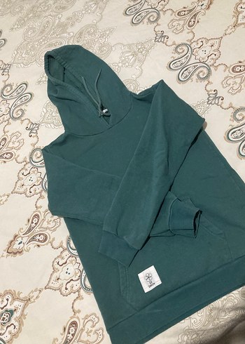 Unisex  Kapüşonlu Basic Sweatshirt - Görsel 2