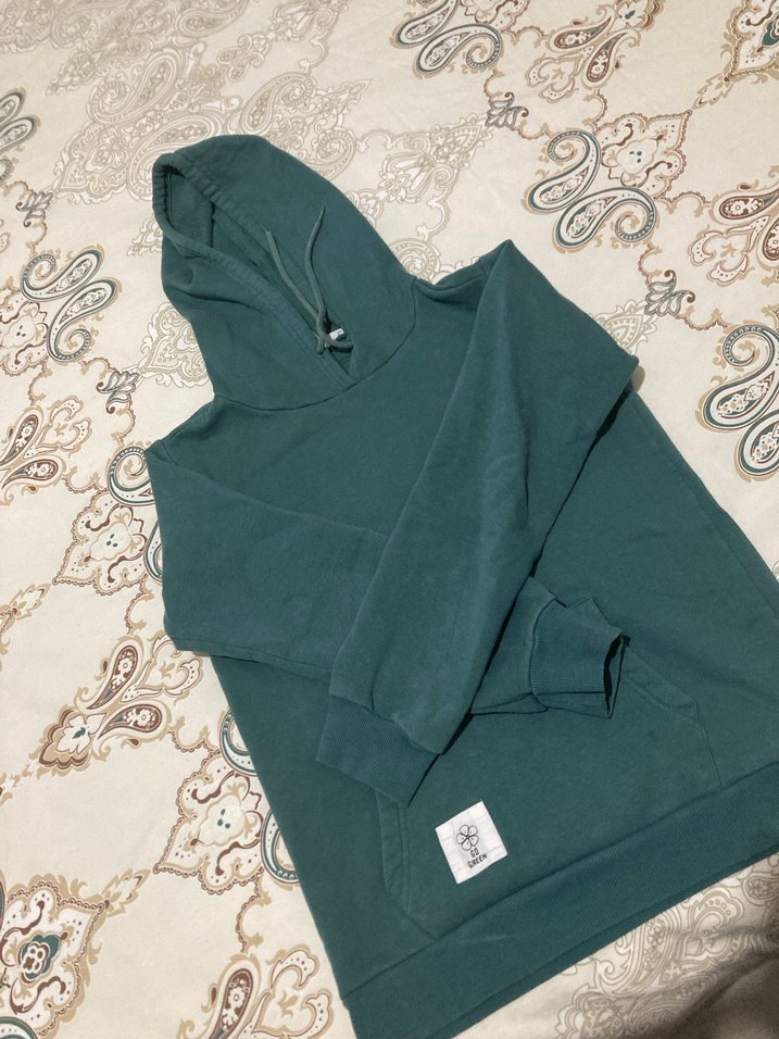 Unisex  Kapüşonlu Basic Sweatshirt - Görsel 2