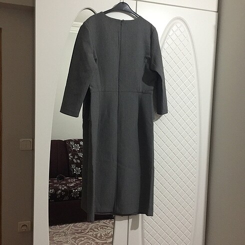 40 Beden Gri elbise