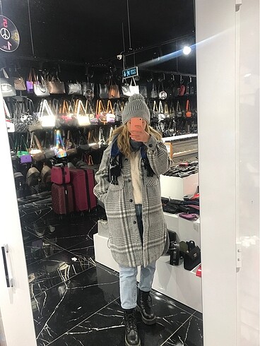 xs Beden çeşitli Renk Bershka Kaban