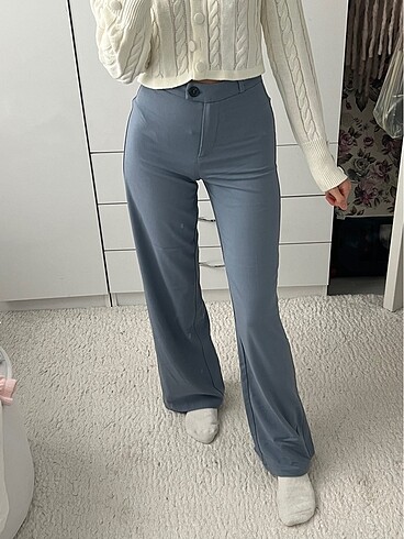 Bershka mavi kumaş pantolon
