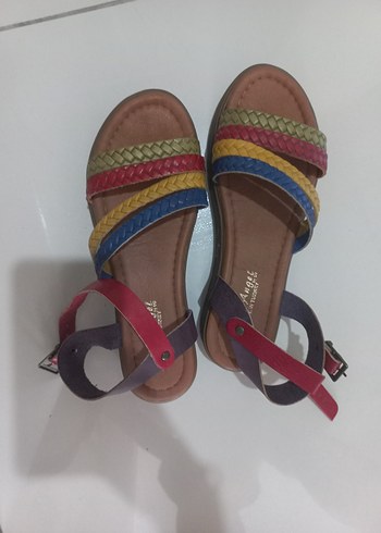 38 Beden Renkli Kadın Sandalet
