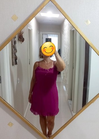 Trendyol & Milla Pembe Mini Fırfırlı Askılı Elbise