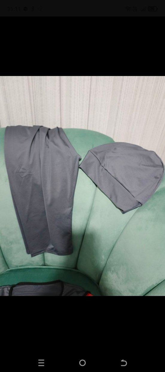 Sıfır kol büyük beden tesettür mayo - Görsel 4