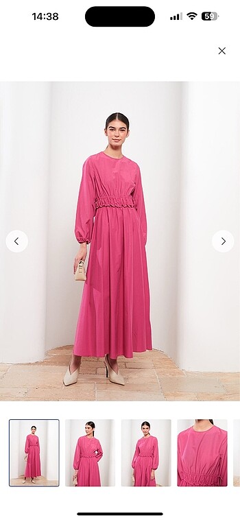 Pembe elbise 42 beden