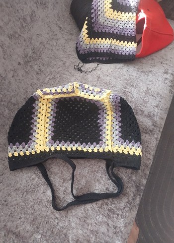 Renkli Örgü Bohem Kadın Çanta - Görsel 13