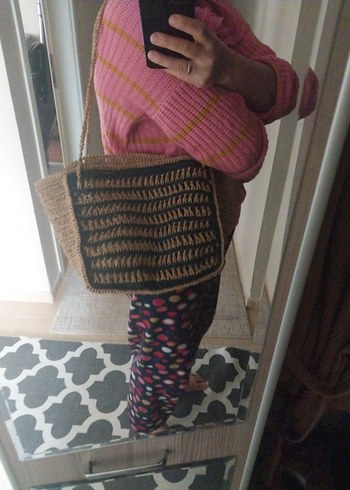 Bohem Örgü Kadın Çanta - Görsel 5