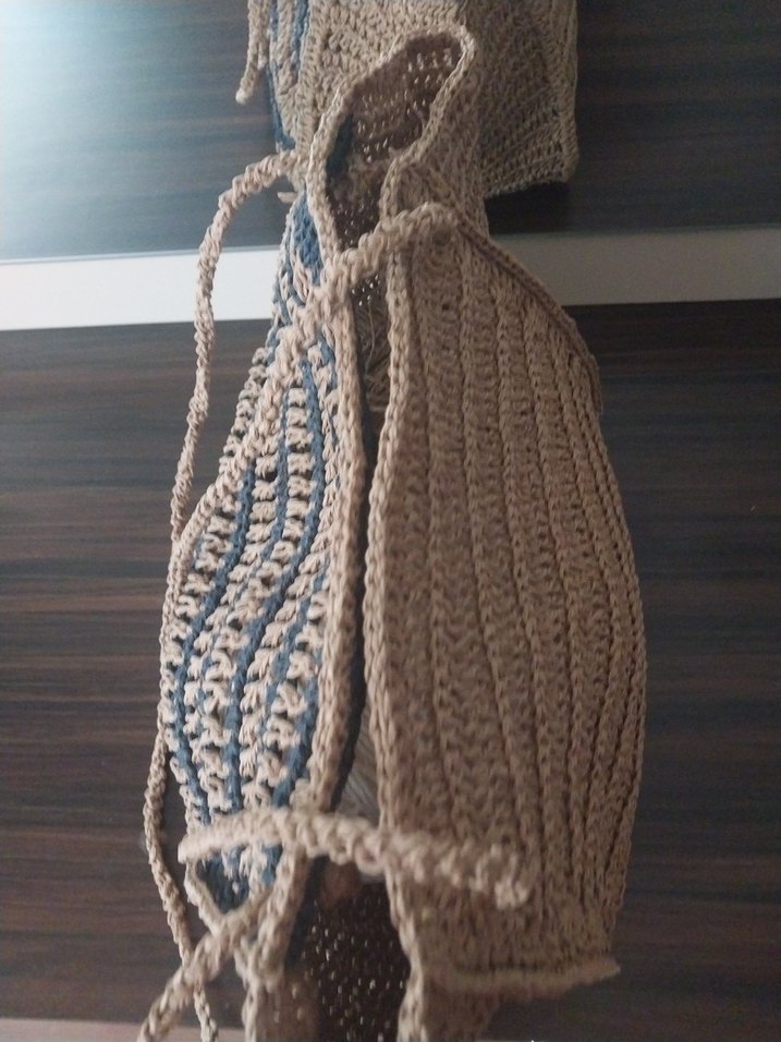 Bohem Örgü Kadın Çanta - Görsel 3