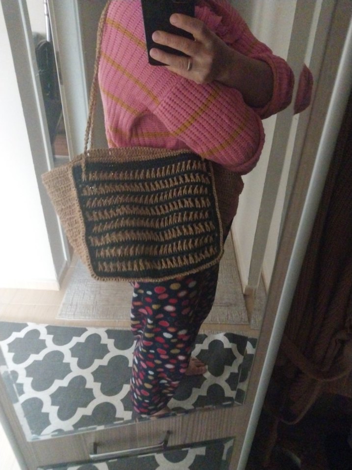 Bohem Örgü Kadın Çanta - Görsel 5