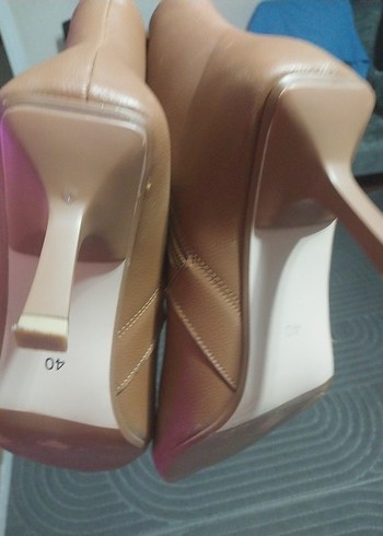 Kahverengi Süet Stiletto Topuklu Kadın Bot - Görsel 8