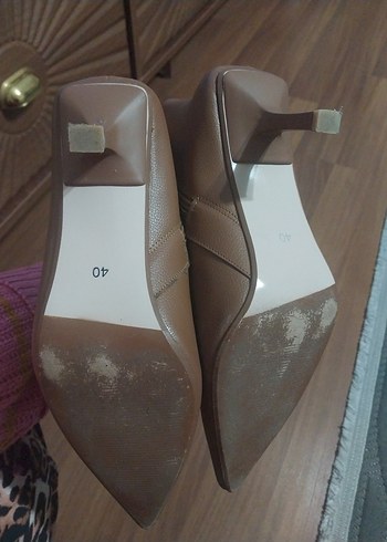 Kahverengi Süet Stiletto Topuklu Kadın Bot - Görsel 2