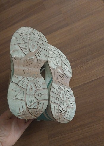 Turkuaz Bağcıklı Kadın Spor Ayakkabı - Görsel 4