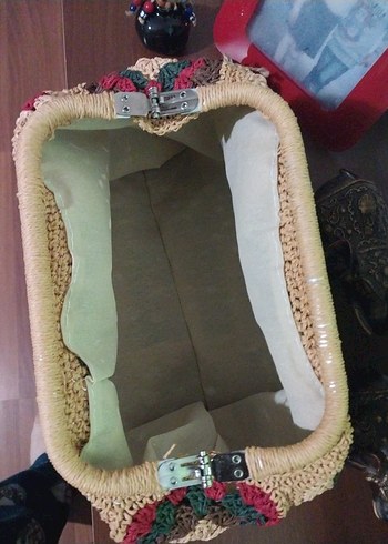 Nakışlı Örgü Bohem Kadın Portföy Çanta - Görsel 8