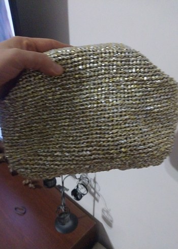 Bej Örgü Kadın Portföy Çanta - Görsel 7