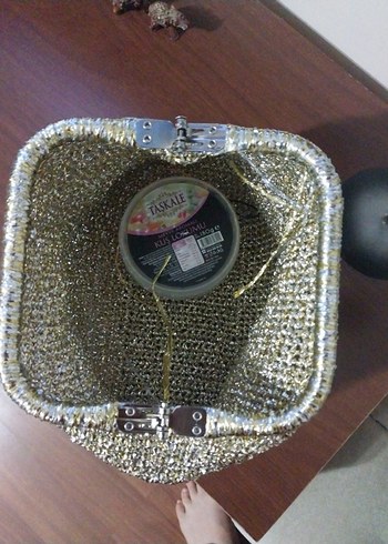 Bej Örgü Kadın Portföy Çanta - Görsel 8