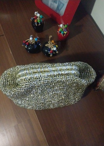 Bej Örgü Kadın Portföy Çanta - Görsel 6