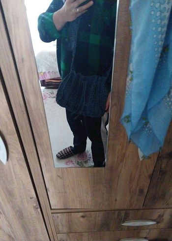 Lacivert Örgü Kadın Çanta - Görsel 2