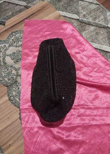 Gri Payetli Kadın Portföy Çanta - Görsel 5