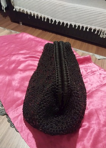 Gri Payetli Kadın Portföy Çanta - Görsel 6