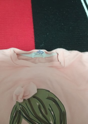 4 Yaş Beden gri Renk Gri Baskılı Kadın Sweatshirt Fermuarlı