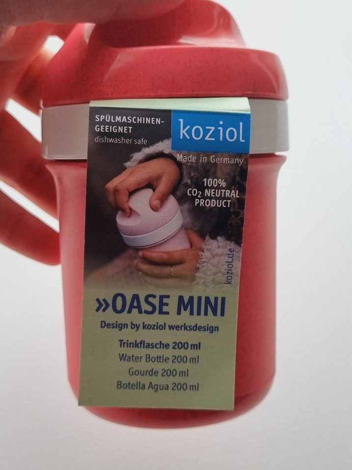 Koziol Oase Mini Kırmızı Çocuk Termos Şişesi - Görsel 2