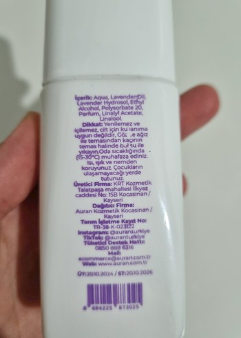 AURAN Uyku ve Yastık Spreyi Lavanta 75ml - Görsel 12