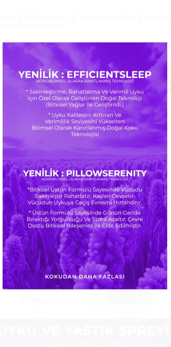 AURAN Uyku ve Yastık Spreyi Lavanta 75ml - Görsel 5