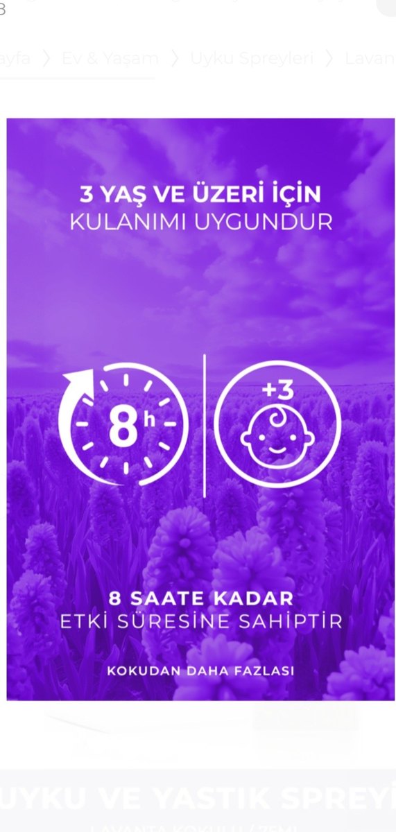 AURAN Uyku ve Yastık Spreyi Lavanta 75ml - Görsel 3