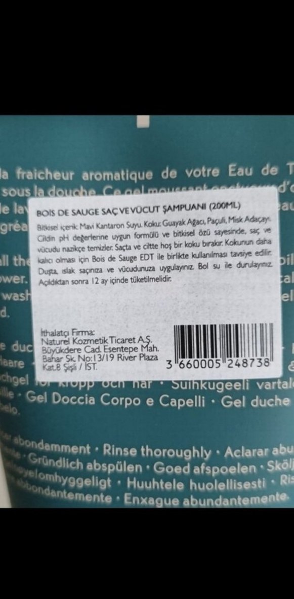 Yves Rocher Bois de Sauge Duş Jeli - Görsel 3