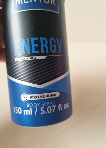 Mentor Energy Erkek Vücut Spreyi 150 ml - Görsel 3