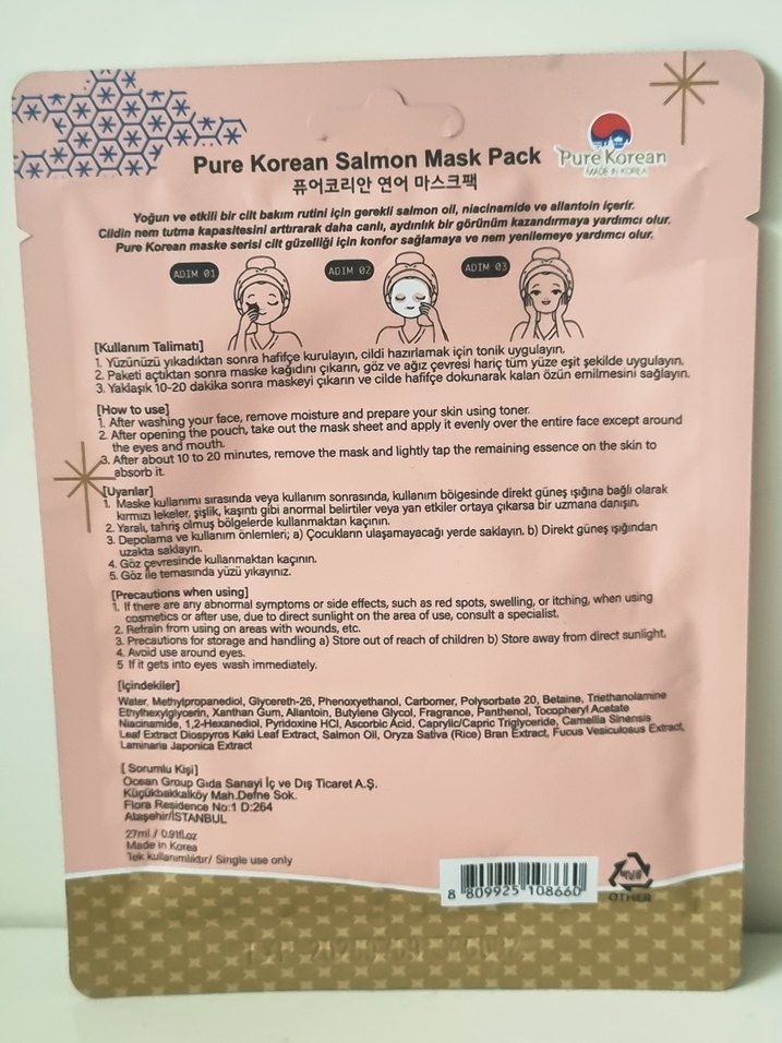 Pure Korean Somon Maskesi - Görsel 4