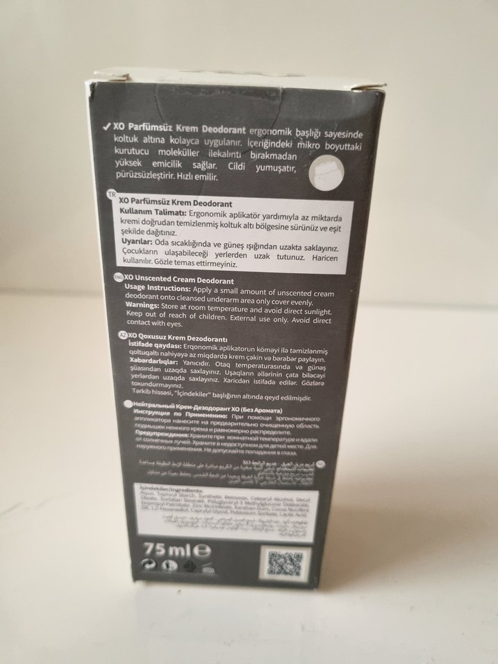XO Parfümlü Krem Deodorant 75 ml - Görsel 4