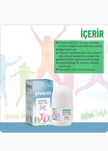 Siveno Doğal Roll-On Deodorant 50ml - Görsel 2