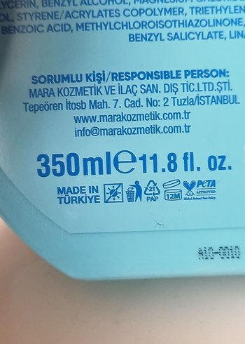 MaRa Feel Me Ocean Duş Jeli 350 ml - Görsel 6