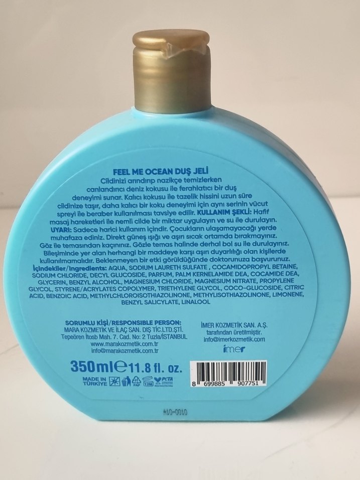 MaRa Feel Me Ocean Duş Jeli 350 ml - Görsel 4