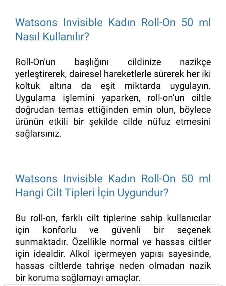 Watsons Invisible Women Kadın Roll-On 50 ml - Görsel 3