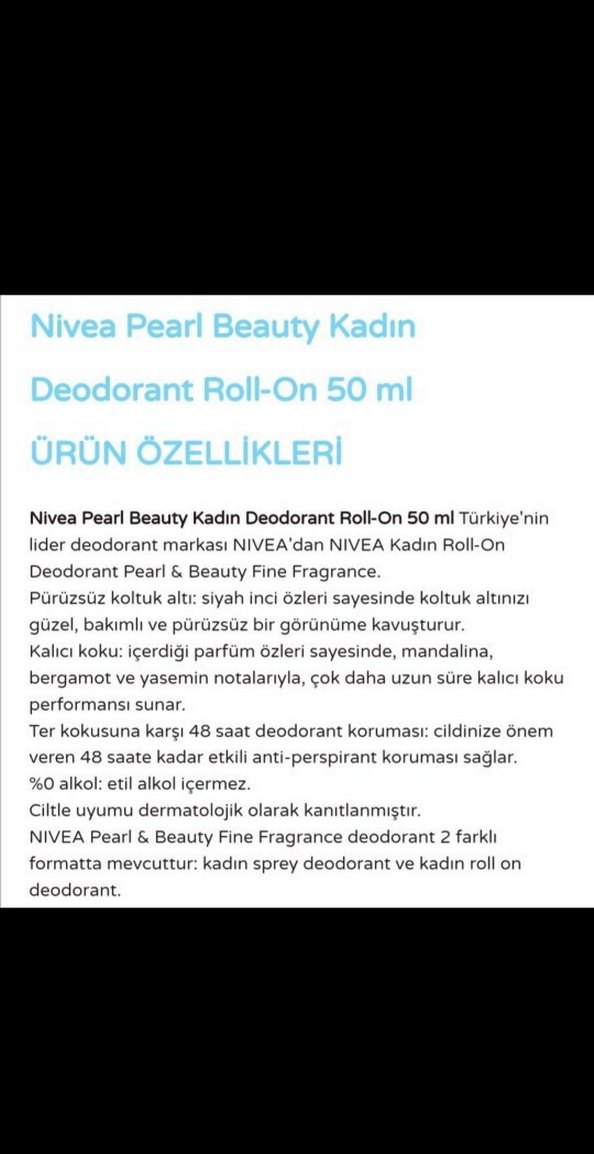 Nivea Pearl & Beauty Kadın Roll-On 50 ml - Görsel 2