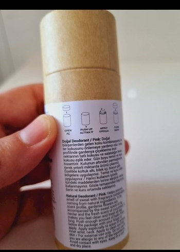 Doğal Kadın Deodorantı DeoBalmStick Pink - Görsel 4