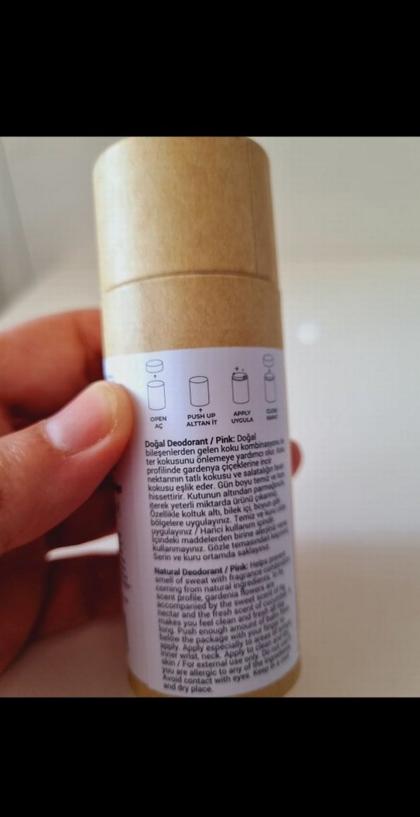 Doğal Kadın Deodorantı DeoBalmStick Pink - Görsel 4