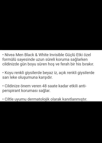 Nivea Men Black & White Roll-On Deodorant 50 ml - Görsel 3