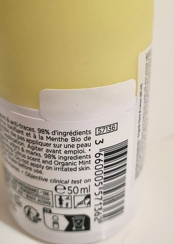 Yves Rocher Vegan Roll-On Deodorant 50 ml - Görsel 6