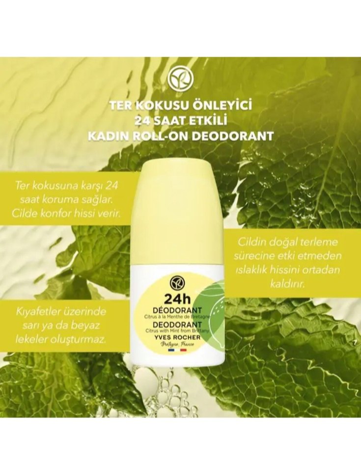 Yves Rocher Vegan Roll-On Deodorant 50 ml - Görsel 2