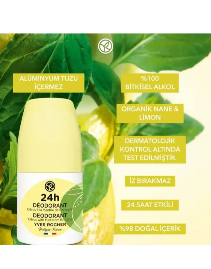 Yves Rocher Vegan Roll-On Deodorant 50 ml - Görsel 3