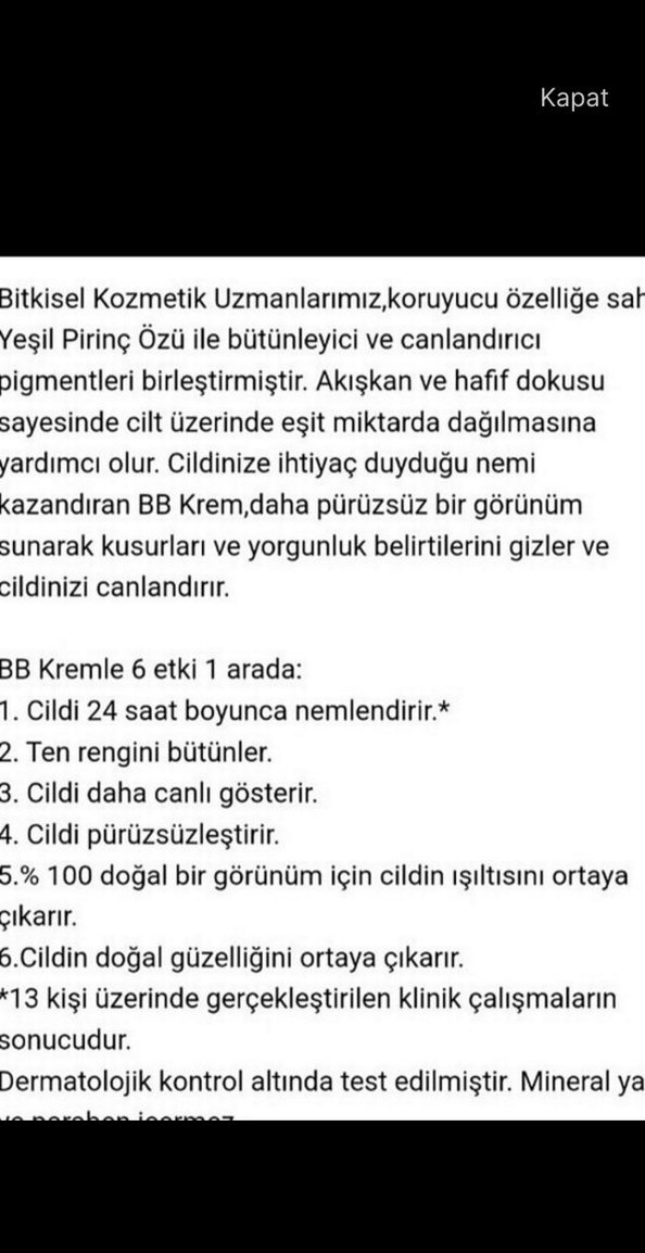 YVES ROCHER BB KREM 2025'in .7AYIDIR - Görsel 3