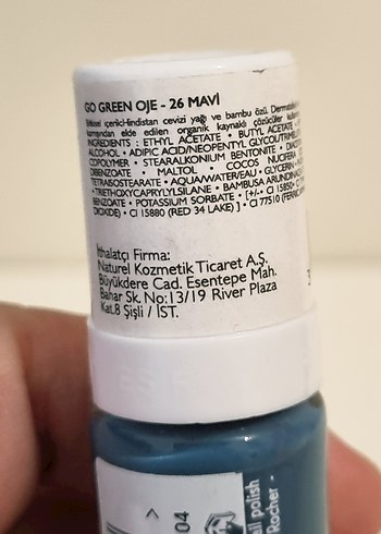 yves Rocher mavi Oje - Go Green - Görsel 2